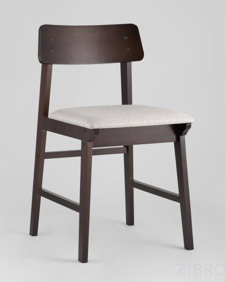 Комплект из двух стульев ODEN мягкая тканевая серая обивка