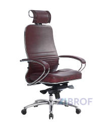 Офисное кресло L-2.03 темно-бордовое