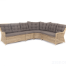 "Бергамо" модульный диван из ротанга, цвет соломенный