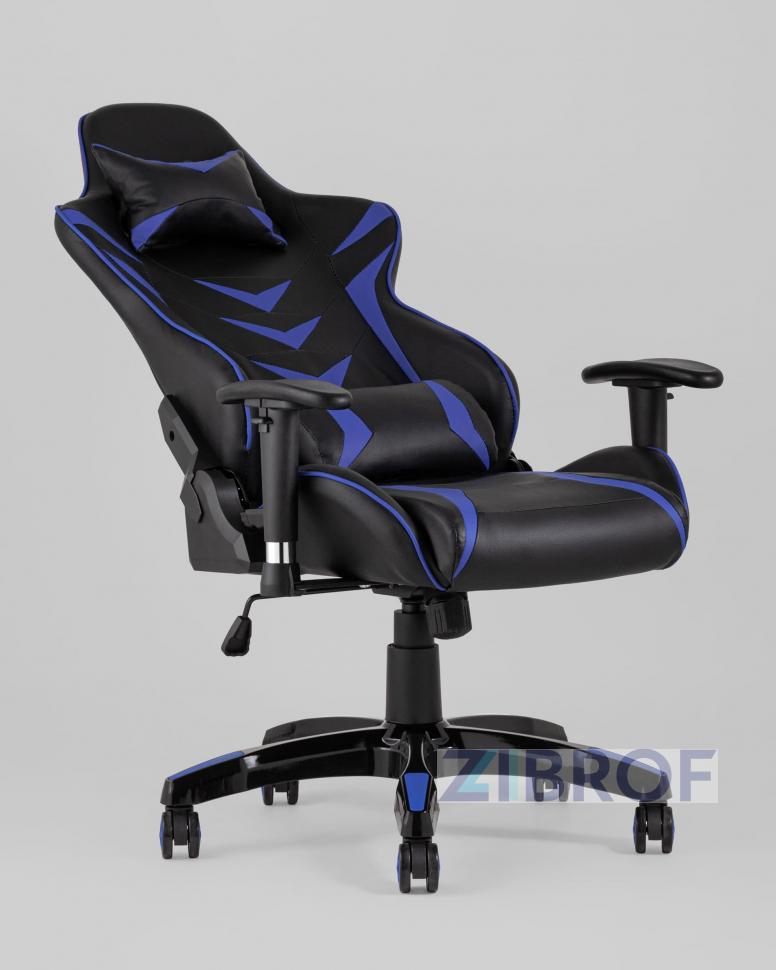 Игровое кресло компьютерное TopChairs Corvette синее геймерское