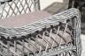 "Катания" обеденная группа плетеная на 4 персоны, цвет графит