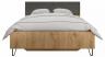 Кровать двуспальная Grace LOZ160х200 графит, дуб наварра BRW_UT-70040952