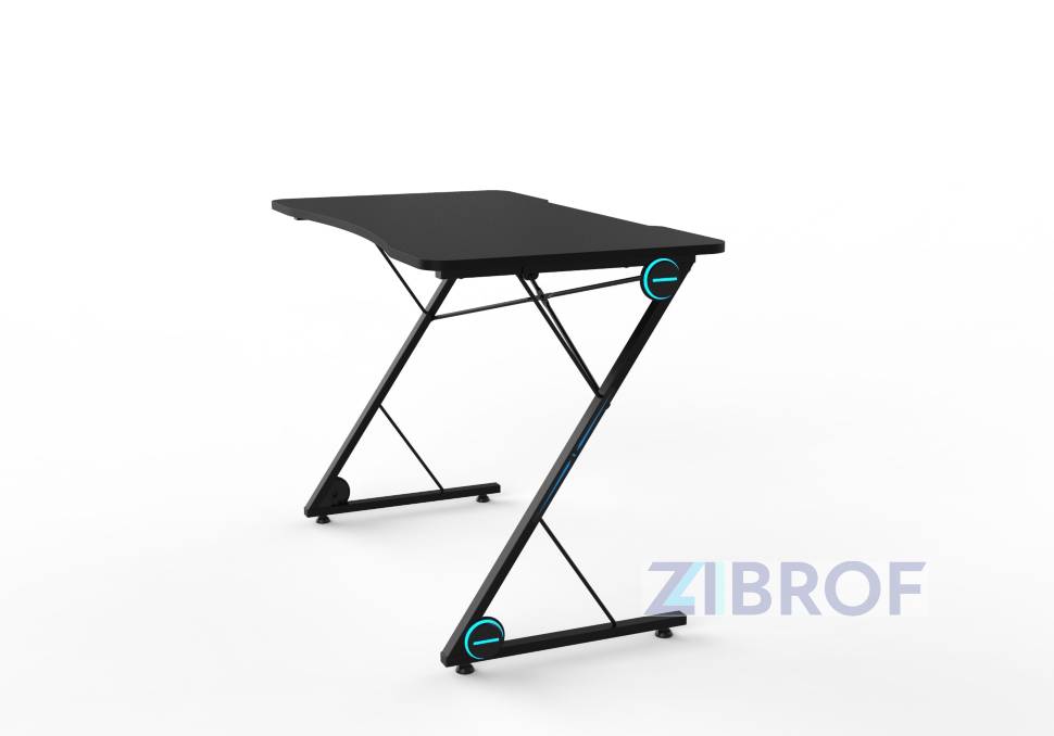 Стол геймерский компьютерный игровой для геймеров TopChairs Action черный
