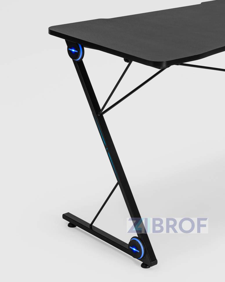 Стол геймерский компьютерный игровой для геймеров TopChairs Action черный