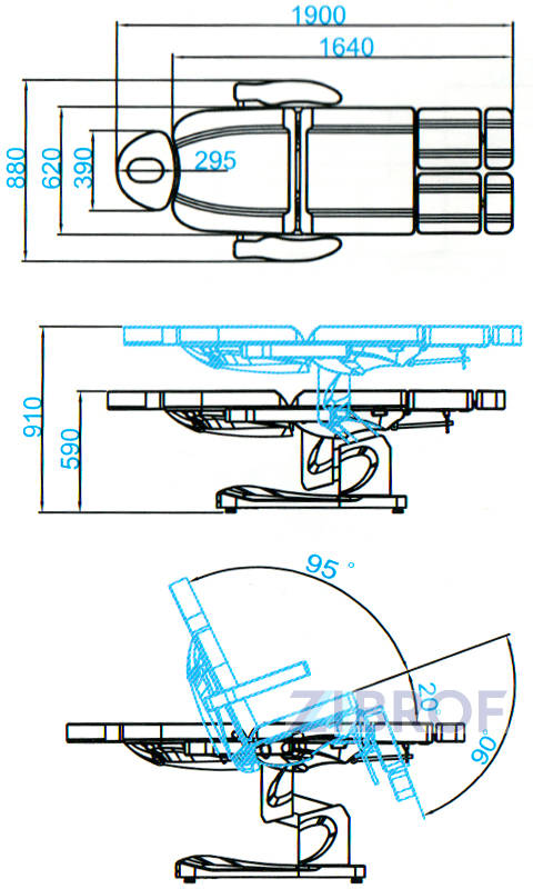 Педикюрное кресло SD-3708AS, 3 мотора