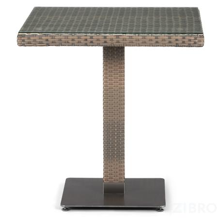 Стол из иск. ротанга T601G-W1289-70х70 Pale