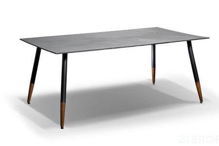 "Вилладжио" Обеденный стол 180х100см, столешница HPL, цвет серый гранит 12мм
