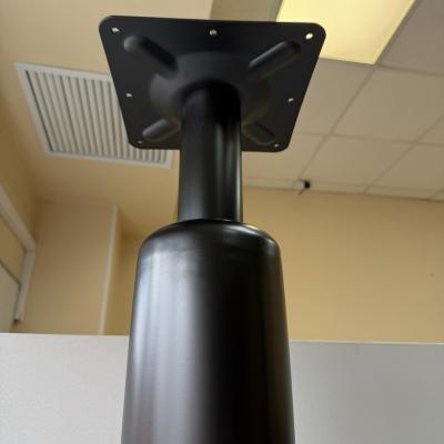 Ножка стола металлическая круглая для ресторана, черная, артикул 4602