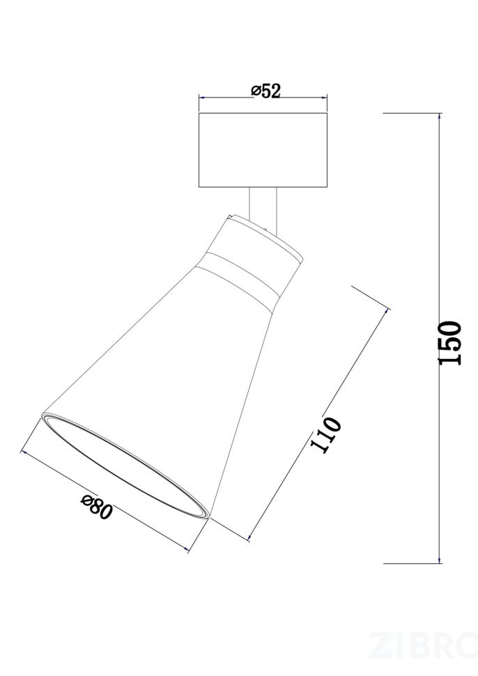 Потолочный светильник Technical C061CL-01B