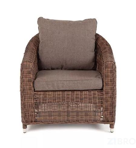 "Кон Панна" кресло из искусственного ротанга, цвет коричневоe
