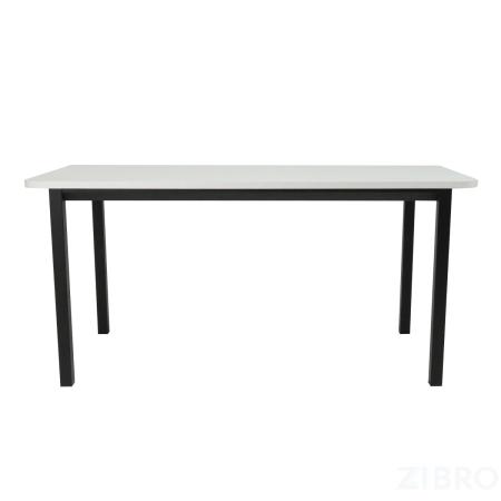 Стол офисный ST45 черный/ЛДСП белый, 160x70