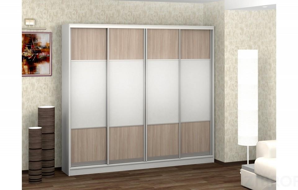 Шкаф-купе Адриано-4.1 2600x400x2200 мм белый BRN_1483_2200