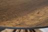 "Леон" Обеденный стол круглый Ø90см, столешница HPL, цвет дуб, подстолье металлическое