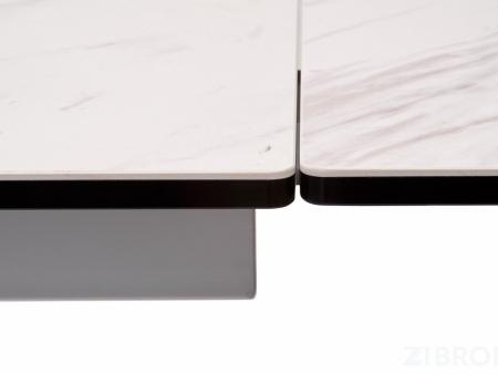 Стол обеденный Spyder раскладной 160-240*90 итальянская керамика белый мрамор матовый