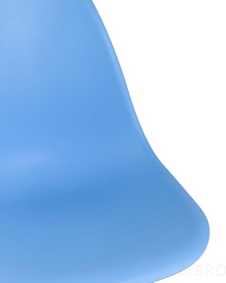 Стул Eames DSW голубой, литой полипропилен, стальной каркас, массив бука, 4 шт.