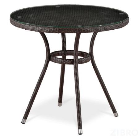 Стол из иск. ротанга T283ANT-W51-D80 Brown