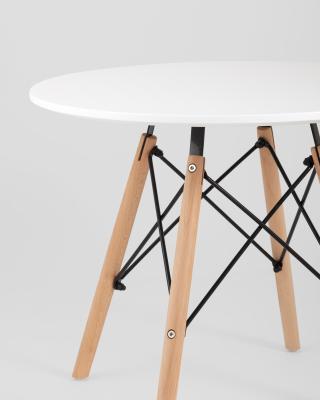 Комплект мебели детский стол белый Eames и 2 голубых стульчика