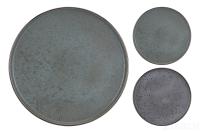 Q75600360 Тарелка обеденная керамическая серая 27см (цвет асс.2)