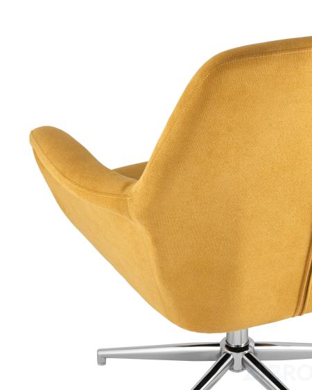 Кресло Рон регулируемое мягкое оранжевое обивка ткань