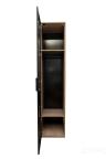 GD-10024/1-3 Шкаф Alto пенал c вешалкой,цвет дуб Урбан Кофеный, дверцы стекло(тонир) 50*57*228.5см