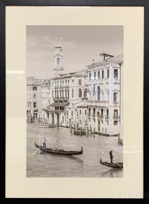 89VOR-VENEZIA1 Постер "Романтическая Венеция-1" 50*70см,баг.черн