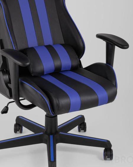 Игровое кресло компьютерное TopChairs Camaro синее геймерское
