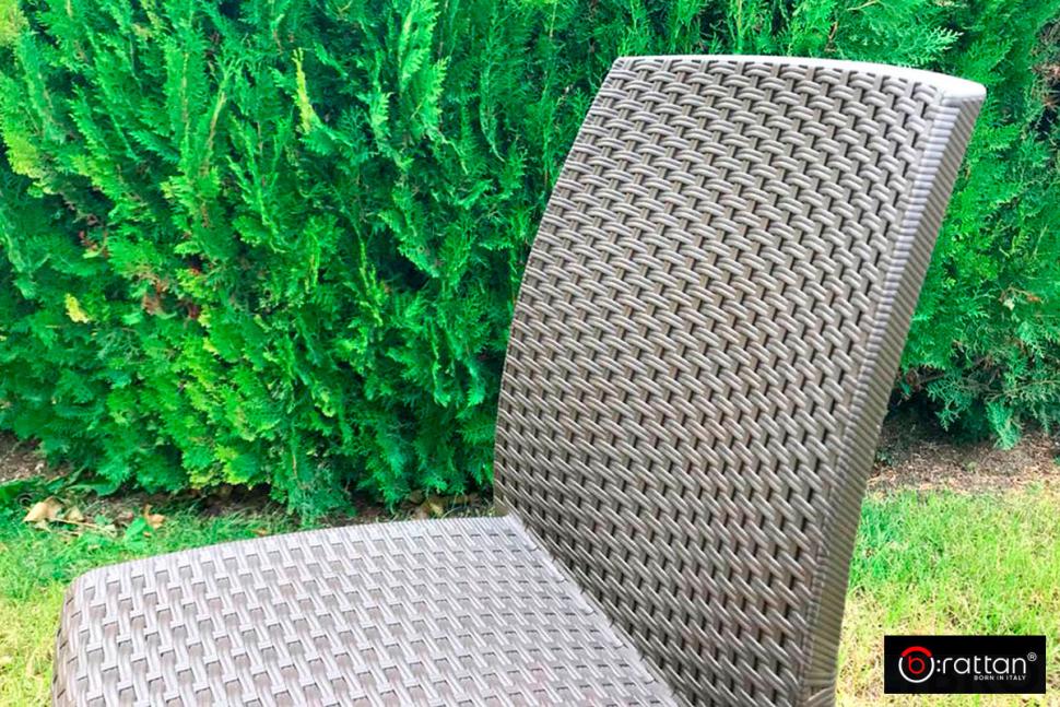 Стул B:rattan VIRGINIA без подлокотников, коричневый