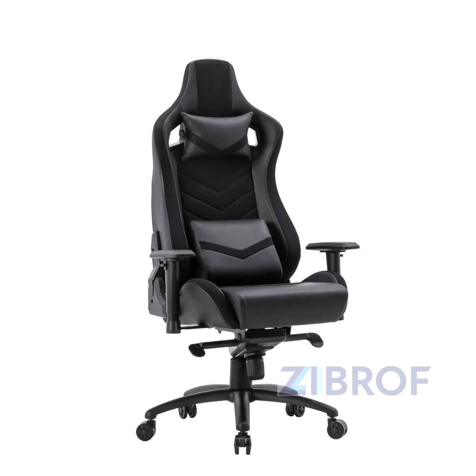 Игровое кресло компьютерное TopChairs Racer Premium черное геймерское