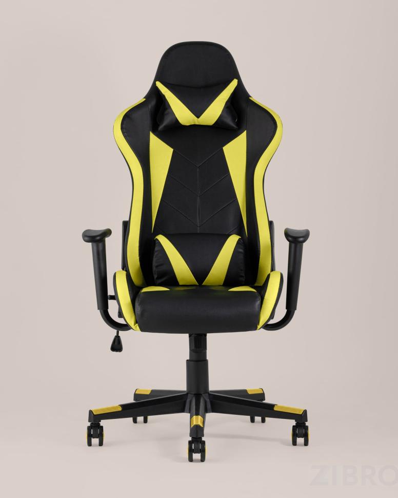 Игровое кресло компьютерное TopChairs Gallardo желтое геймерское
