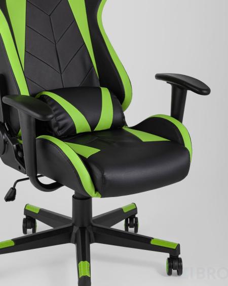 Игровое кресло компьютерное TopChairs Gallardo зеленое геймерское