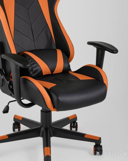 Игровое кресло компьютерное TopChairs Gallardo оранжевое геймерское