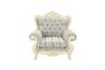 Кресло Милано 8802-А MK-1827-IV (цвет патины: золото) 115х90х116 см Слоновая кость