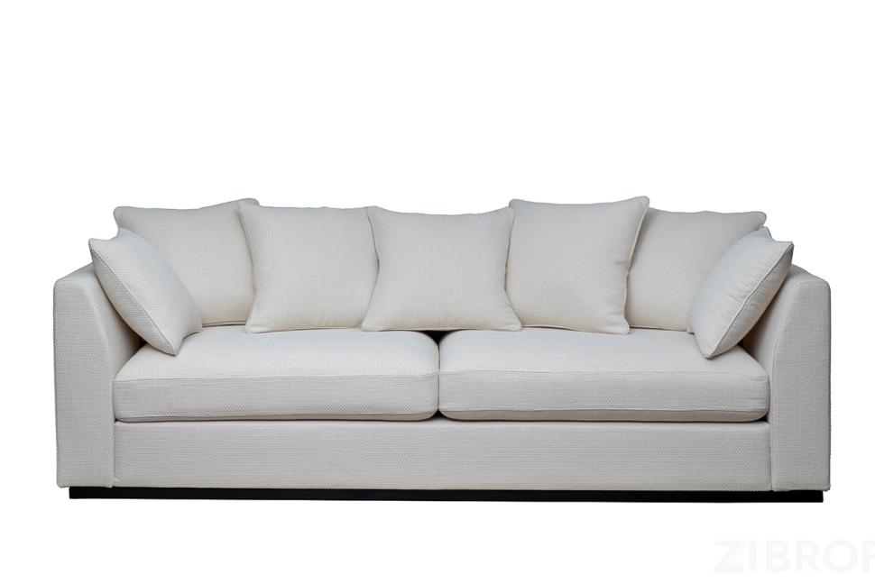 Диван Roberto трехместный, рогожка кремовый BOTEGA SVBEG 250*100*90см