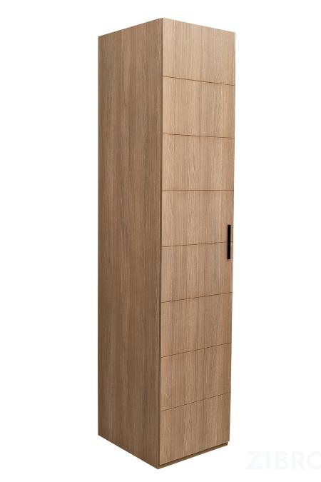 GD-10024/2-3 Шкаф Alto пенал c вешалкой,цвет дуб Урбан Кофейный, фасад глухой 50*57*228.5см
