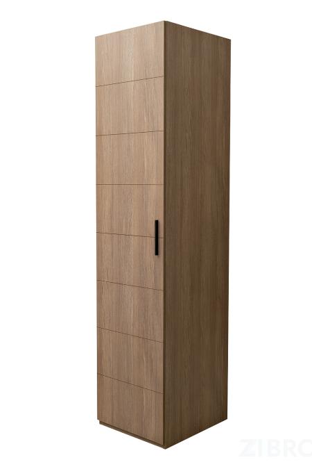 GD-10024/2-3 Шкаф Alto пенал c вешалкой,цвет дуб Урбан Кофейный, фасад глухой 50*57*228.5см