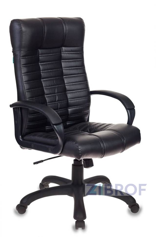 для руководителя офисное Бюрократ KB-10/BLACK черный обивка экокожа крестовина пластик