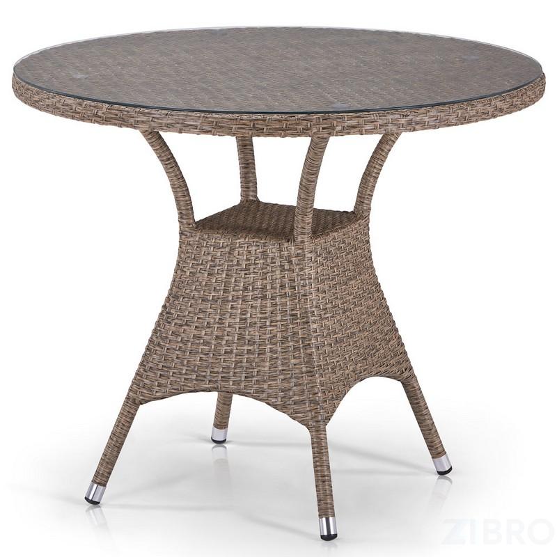 Стол из иск. ротанга T197AT-W56-D90 Light Brown