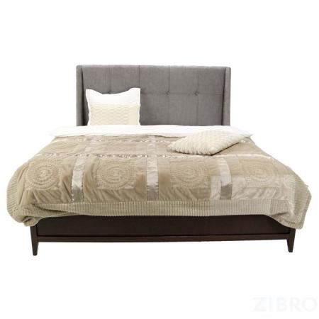 Кровать Пуаре MK-6202-PB двуспальная 180х200 см Черный оникс