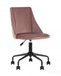 Компьютерное кресло Сиана розовый обивка велюр крестовина металл черный механизм регулировки высоты