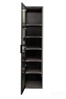 GD-10014-6 Шкаф Alto пенал c полками,цвет серый Кобальт, дверце стекло(тонир) 50*57*228.5см