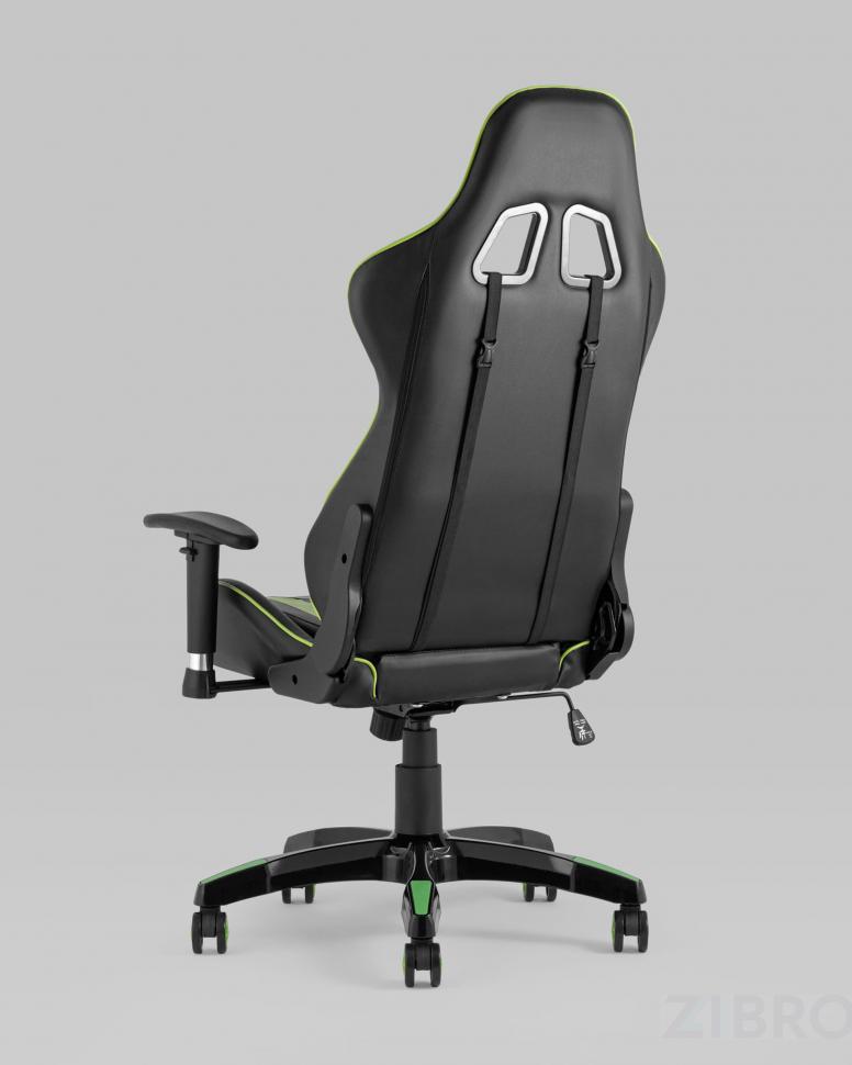 Игровое кресло компьютерное TopChairs Corvette зеленое геймерское