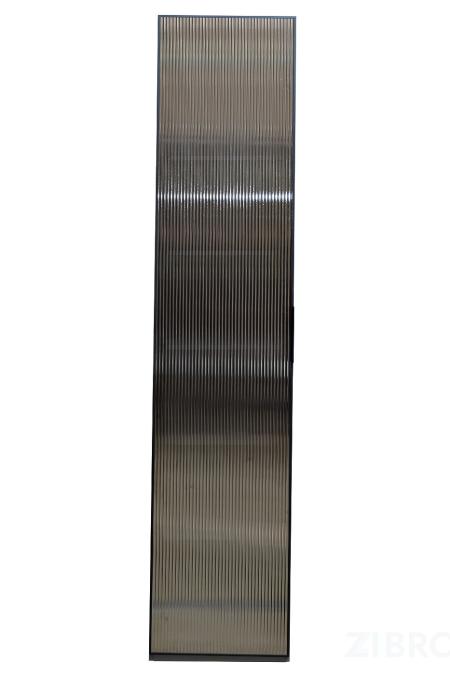 GD-10014/1-6 Шкаф Alto пенал c полками,цвет серый Кобальт, дверце стекло(рифленое) 50*57*228.5см