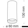 Потолочный светильник Technical C010CL-01MG