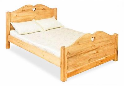 Кровать двуспальная Lit Coeur 160 сосна VSN_LIT-COEUR-160