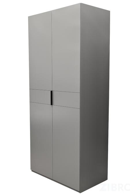 GD-10013/2-6 Шкаф Alto двухд с полками, цвет серый Кобальт, фасад глухой 100*57*228.5см