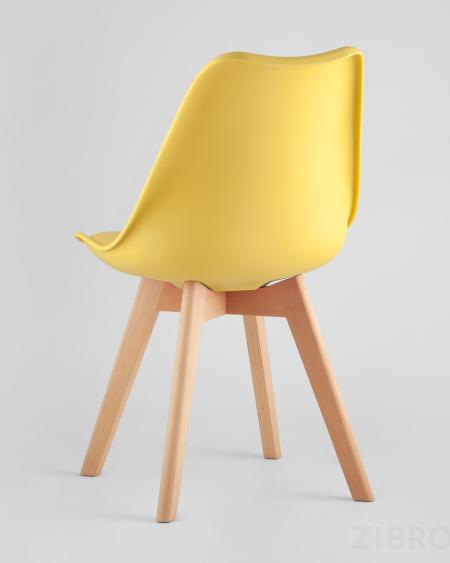 Frank, стол 120*80 см, 4 желтых стула