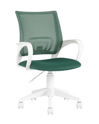 Кресло компьютерное офисное TopChairs ST-BASIC-W зеленый TW-04 TW-12 крестовина пластик белый