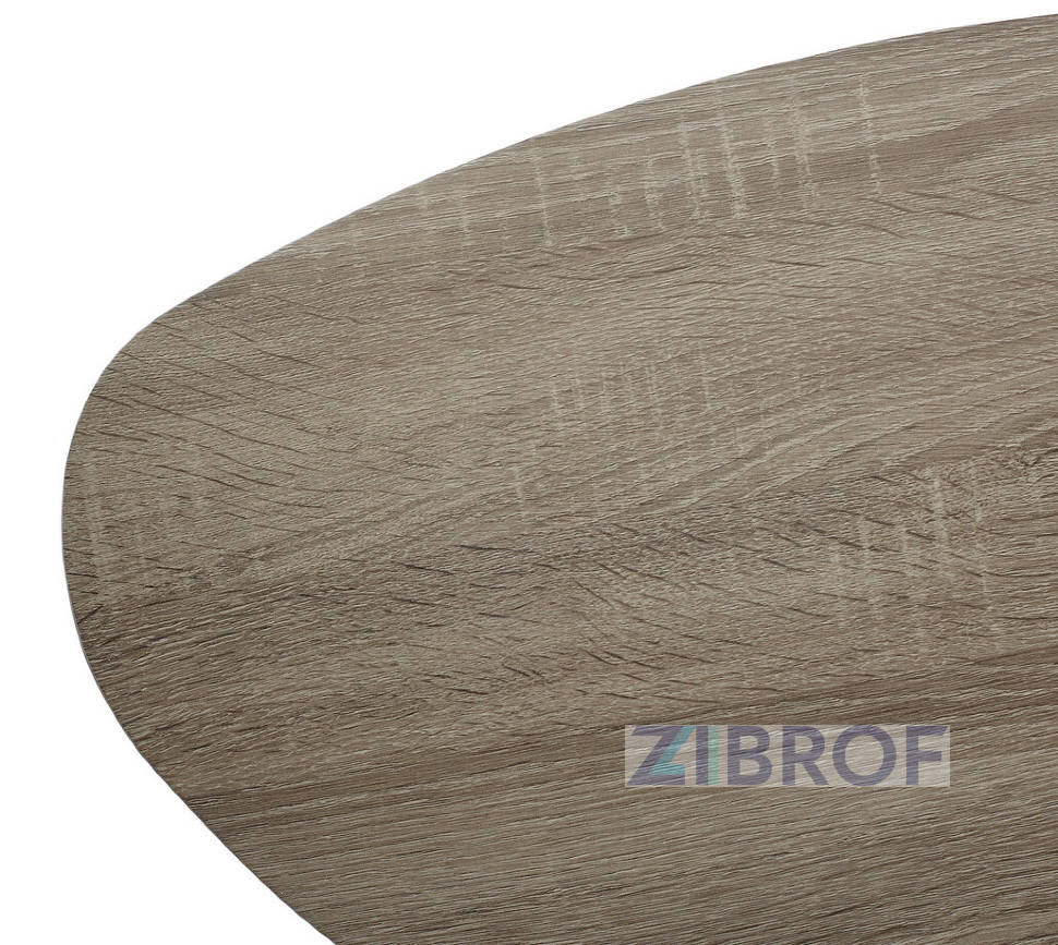 Стол журнальный WOOD84 #4 дуб серо-коричневый винтажный