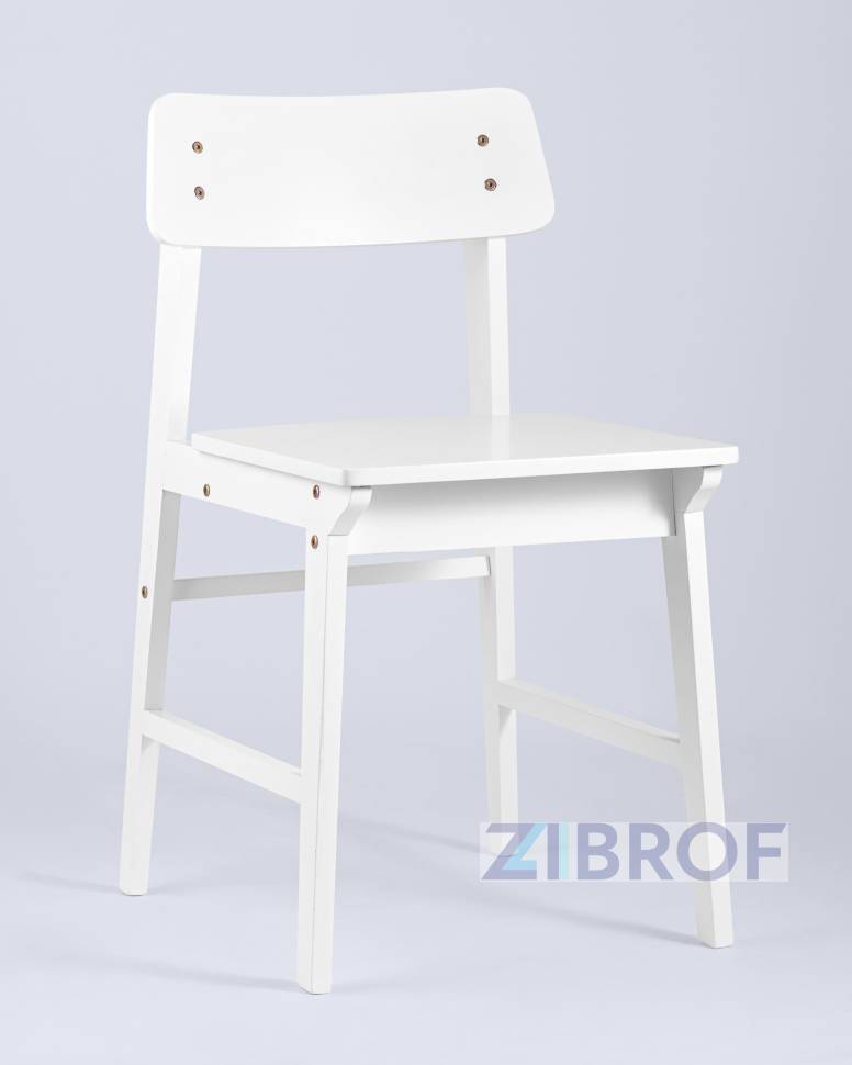 Обеденная группа стол Rondo раскладной 100-135*100 см белый, стулья Oden Wood белые