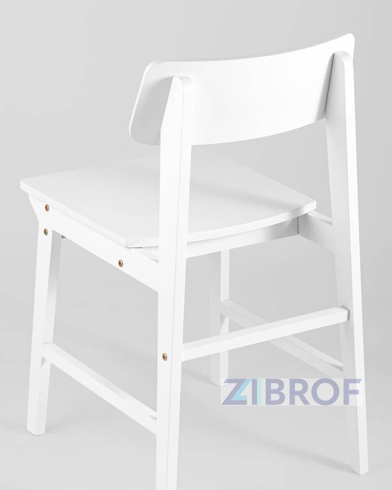 Обеденная группа стол Rondo раскладной 100-135*100 см белый, стулья Oden Wood белые